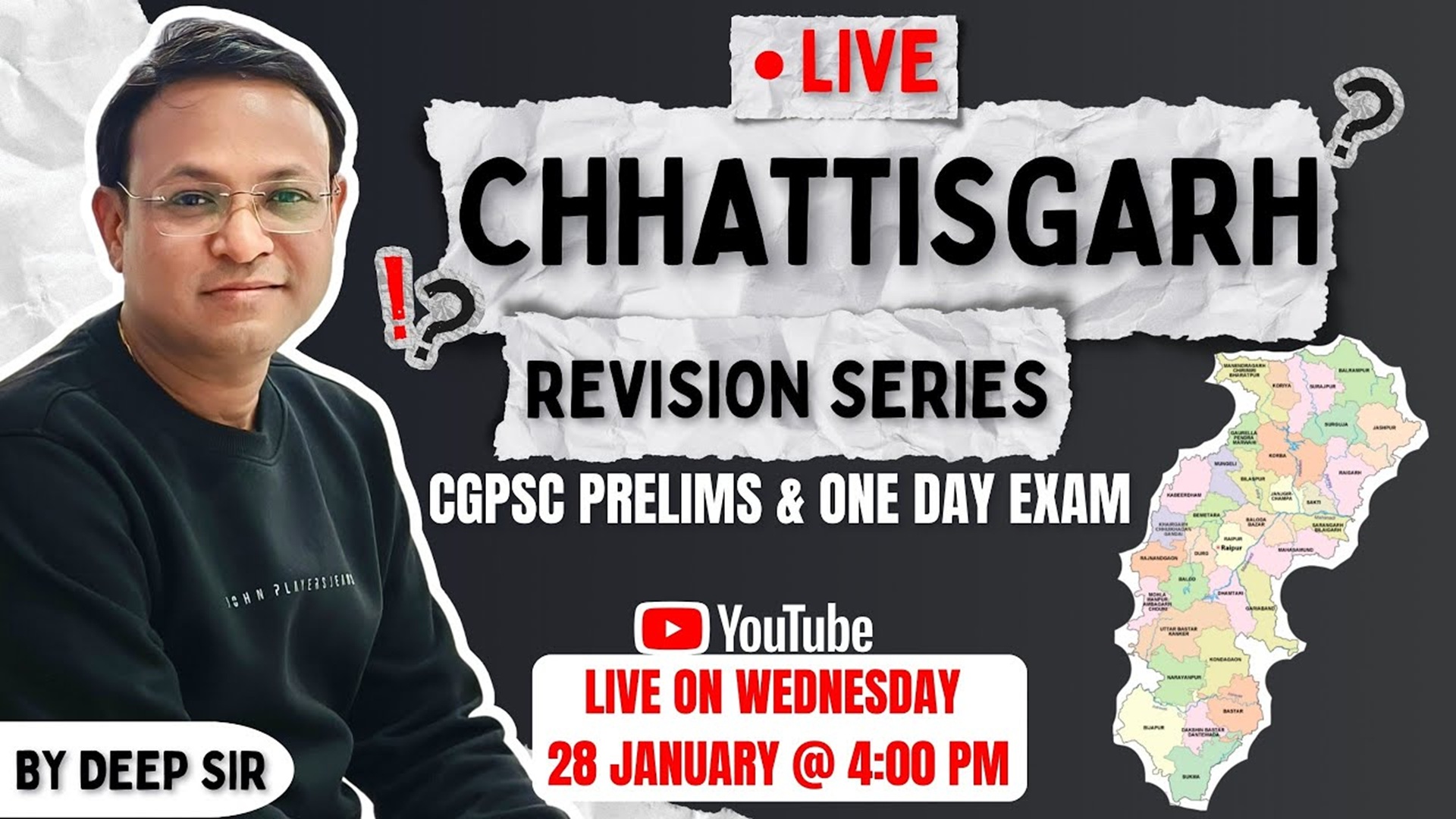 Chhattisgarh Revision Series by Deep Sir Live Class 01